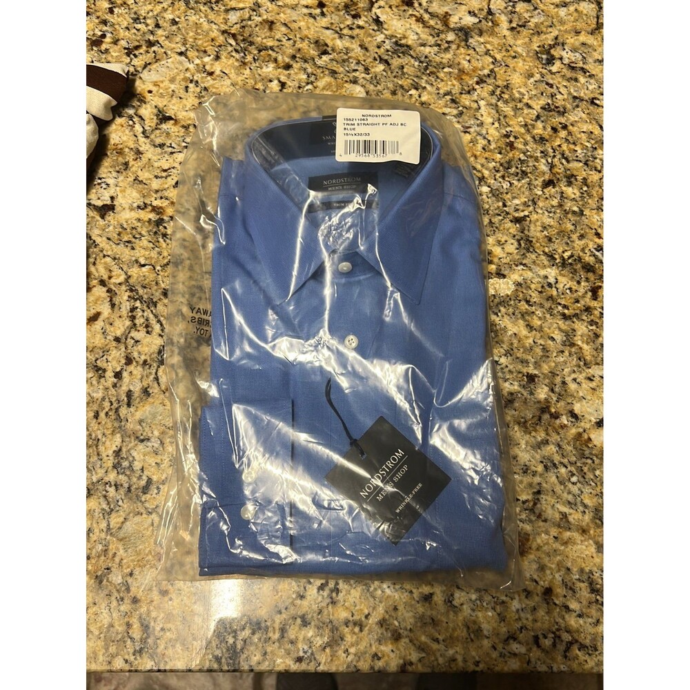 Mens nordstrom dress shirt new 15 1/2x32x33